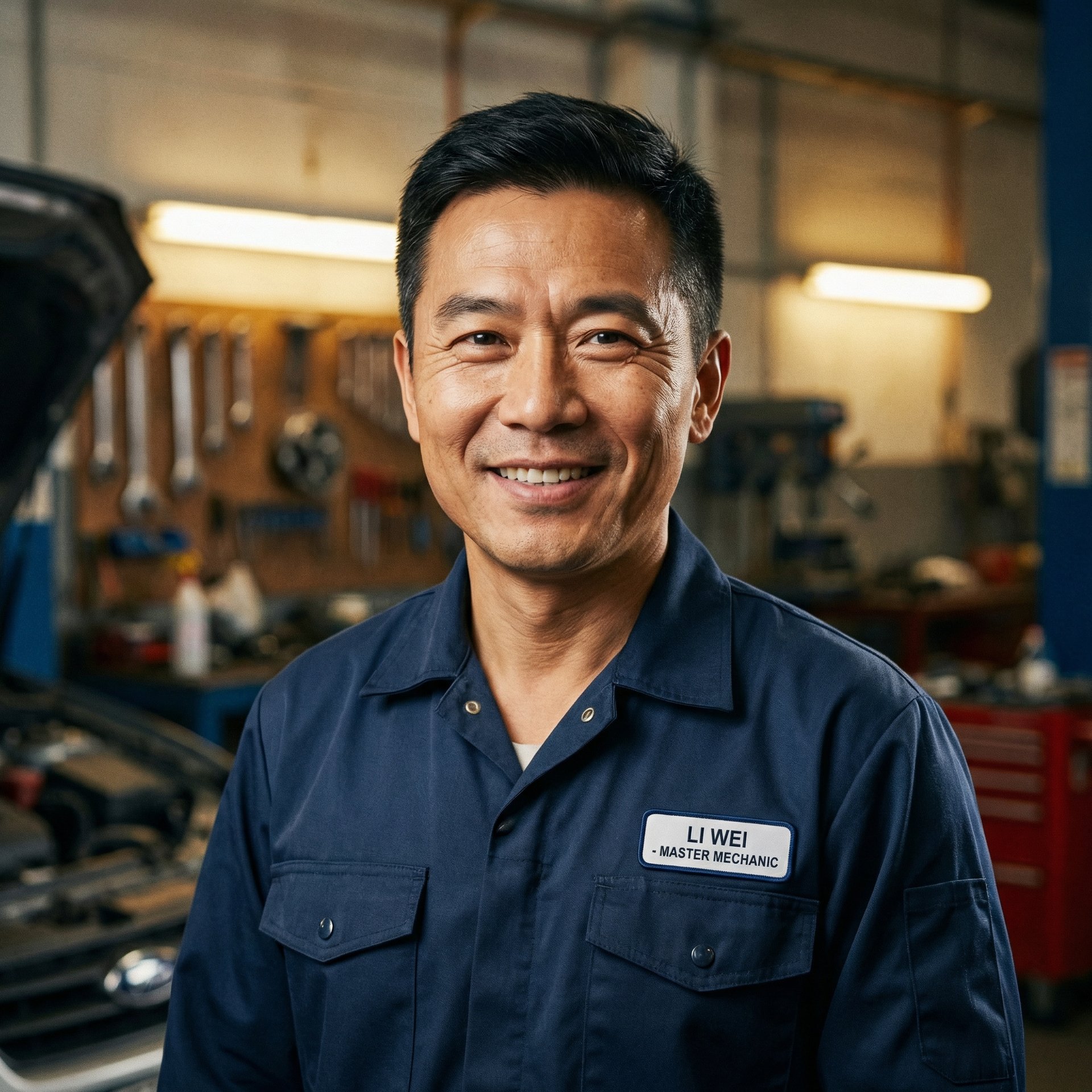 国产自拍修车改装专家李伟